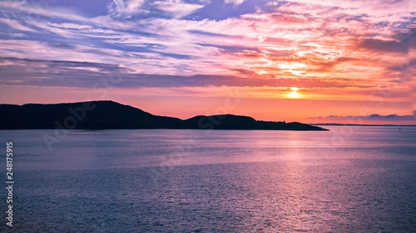 Obraz sunset in Norway