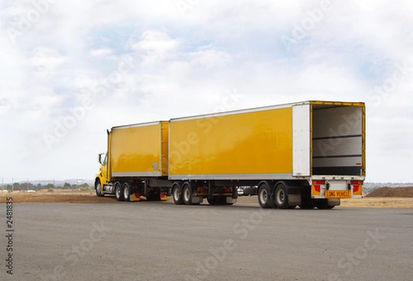 Fototapeta semi truck