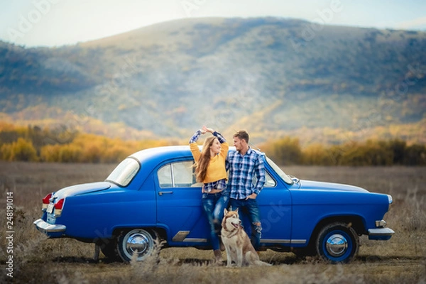 Obraz Romantic trip to the mountains