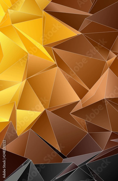 Fototapeta Triangular 3d, modern background
