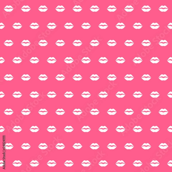 Obraz Seamless pattern with female lips