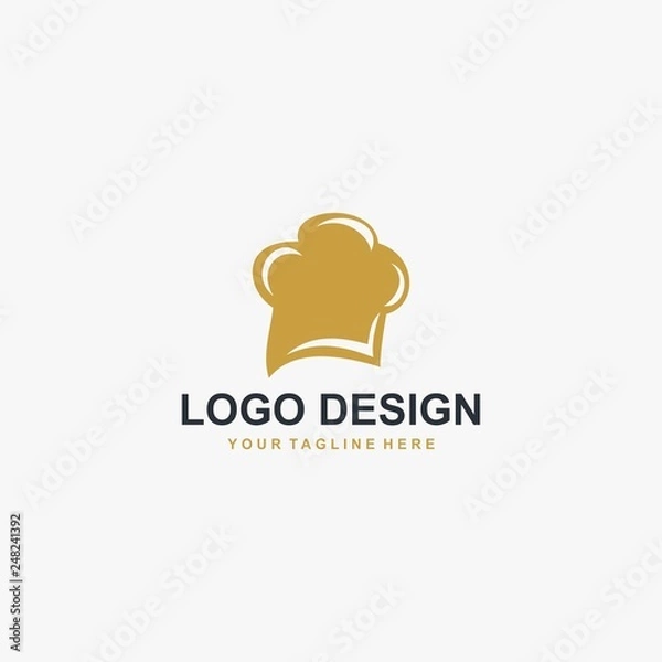 Obraz Bread bakery logo design vector