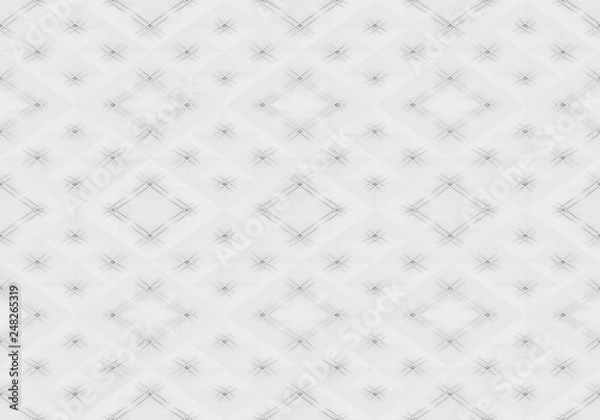 Fototapeta 3d rendering. seamless modern white light tone grid square art pattern wall for any deisgn background.