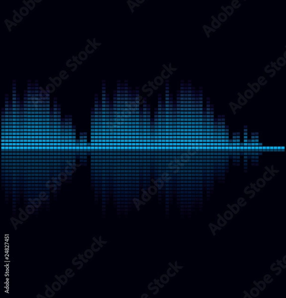 Obraz Vector illustration of digital equalizer