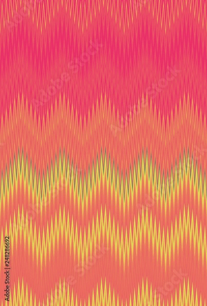 Fototapeta Chevron duotone halftone zigzag wave pattern abstract art background trends