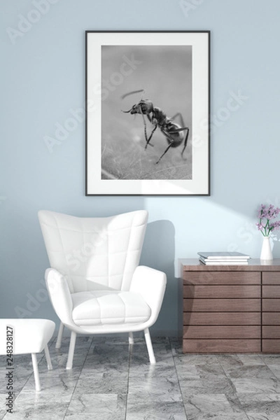 Obraz picture frame interior 3d rendering