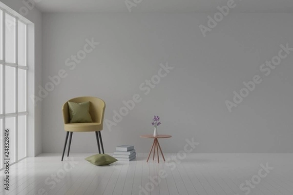 Fototapeta interior design 3d rendering 