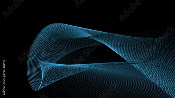 Obraz business background lines wave abstract flowing stripe and curves design