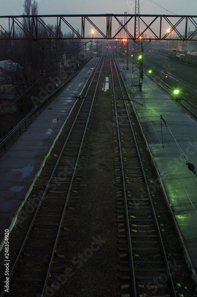 Obraz train at the station