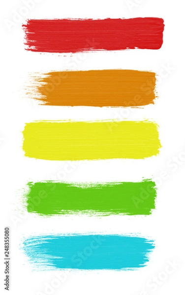 Fototapeta Color Paint Brush Strokes