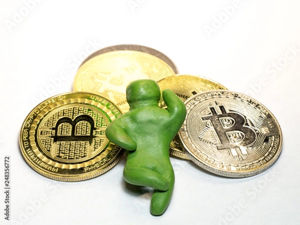 Fototapeta Man resting at the expense of investment