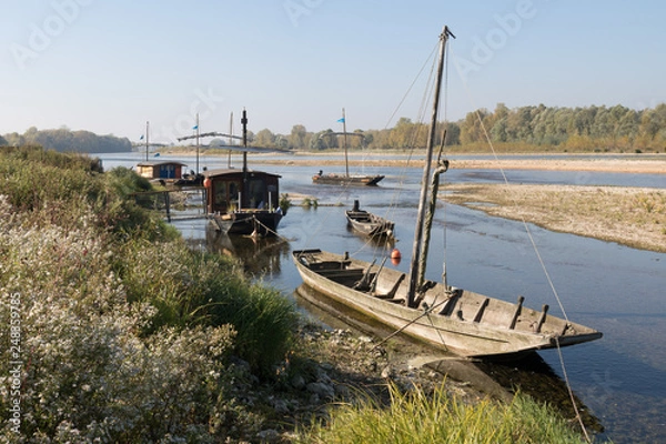 Obraz gabare sur la Loire