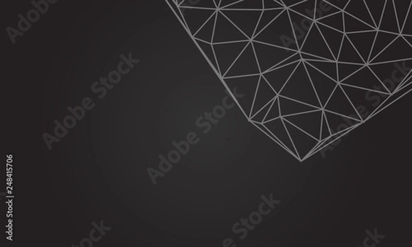 Obraz Abstract geometric background with polygons. Info graphics composition with geometric shapes.Retro label design. Vector illustration for business presentation - Vector