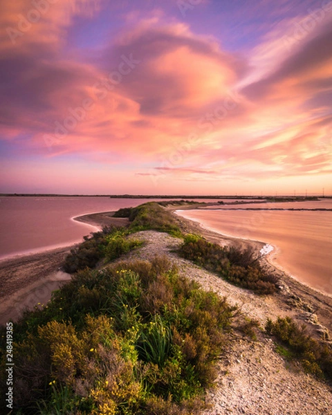 Obraz Sunset at Saline Contivecchi