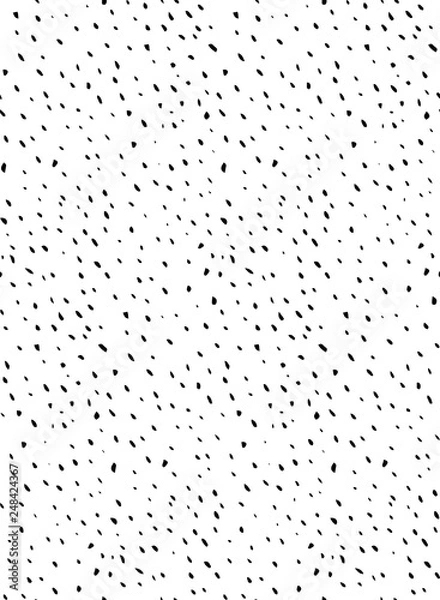 Fototapeta Speckled, dusty, grainy, galaxy seamless pattern, black and white