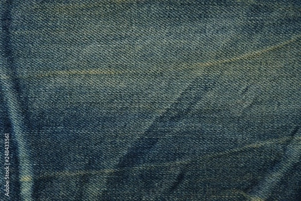 Obraz Vintage blue jeans texture pattern background.