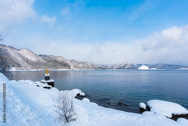 Obraz Lake Tazawa in winter