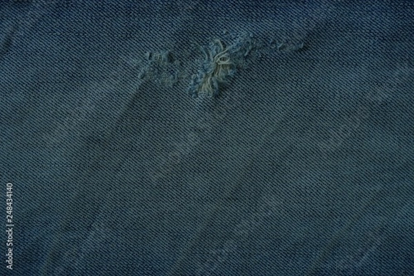 Fototapeta Vintage blue jeans texture pattern background.