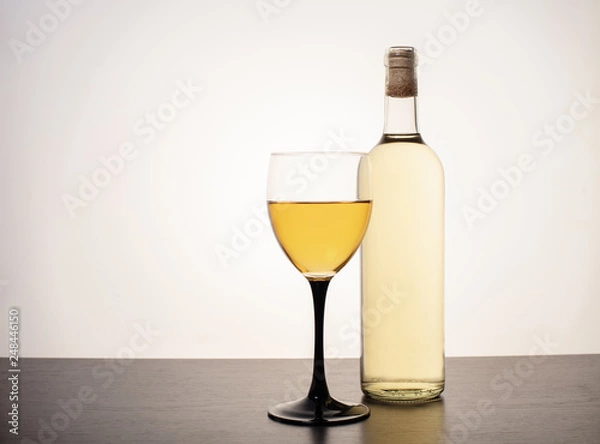 Obraz wine glasses and bottle