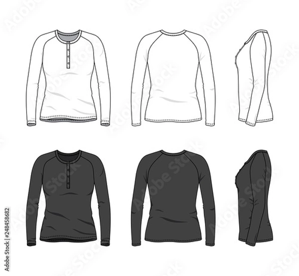 Obraz Blank clothing templates.