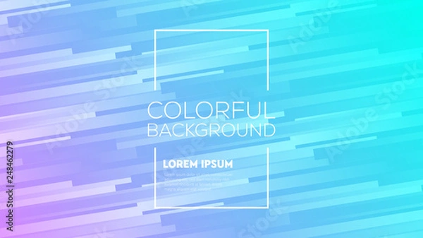 Fototapeta Light vector background with straight lines. Abstract modern lines pattern design with gradient for ads, posters, banners, flyers, brochures etc. 