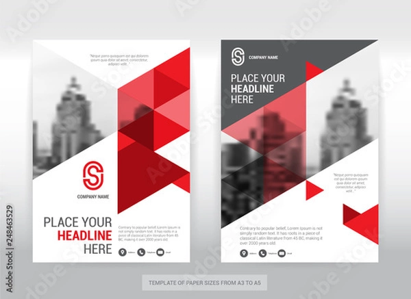 Obraz City Background Business Cover Design Template