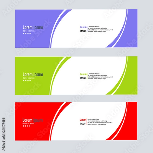 Obraz modern banner background template vector