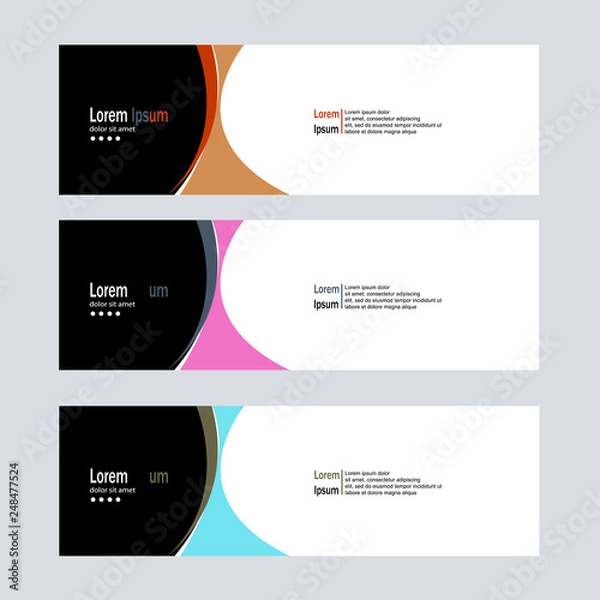 Fototapeta modern banner background template vector