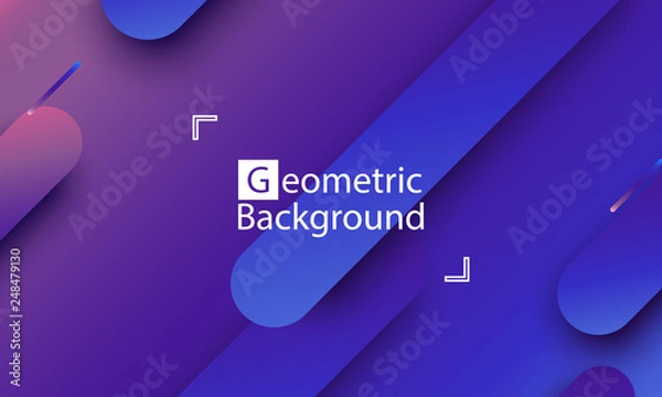Fototapeta Geometric background Minimal abstract cover design
