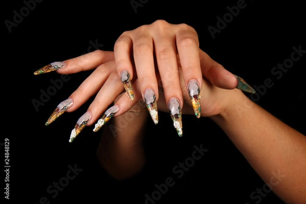 Obraz акриловые ногти
