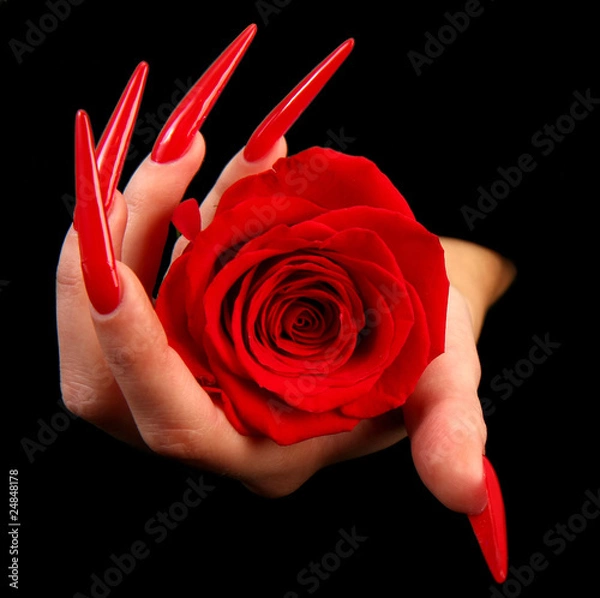 Obraz акриловые ногти