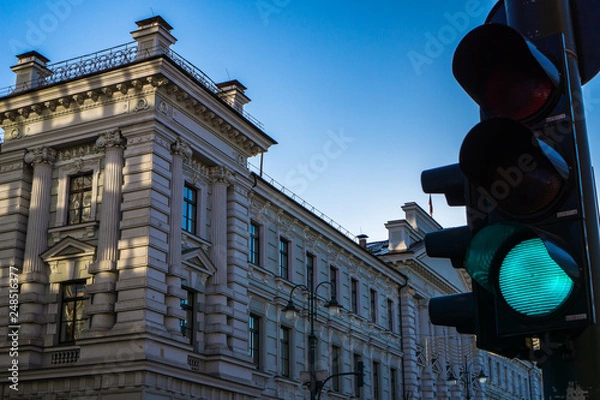 Obraz Stoplight in Lithuania