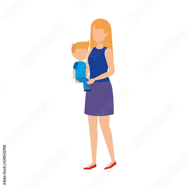 Obraz mother with son characters