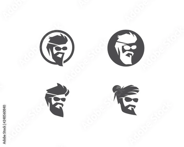 Fototapeta Barber shop logo vector