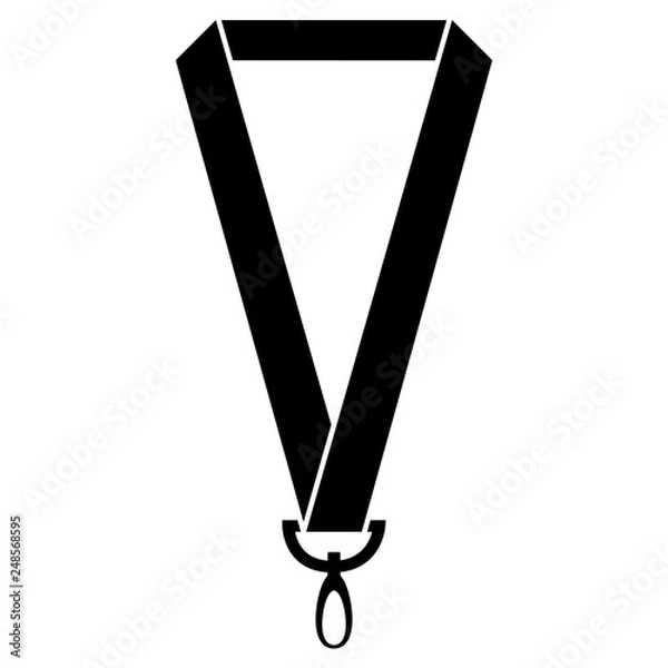 Obraz Simple Lanyard Vector Icon Illustration
