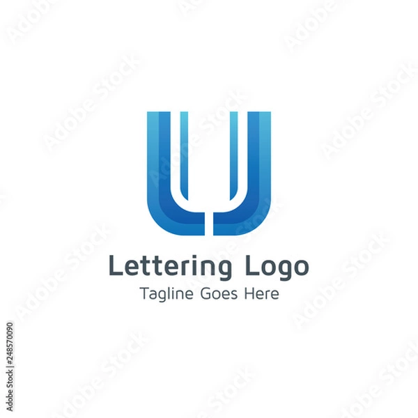 Fototapeta Lettering U Vector