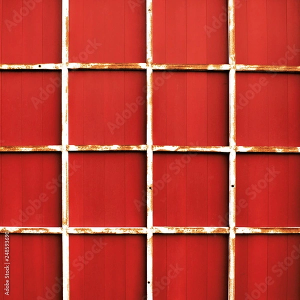 Fototapeta Colourful rusty panels background pattern