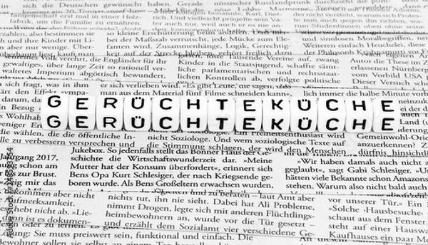 Fototapeta Gerüchteküche