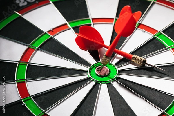 Fototapeta dartboard business success concept
