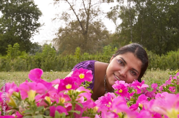Fototapeta Young smiling model
