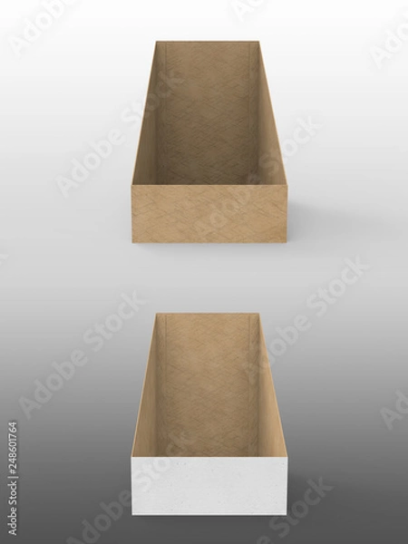 Fototapeta Counter Display Shelf Box 3D Render