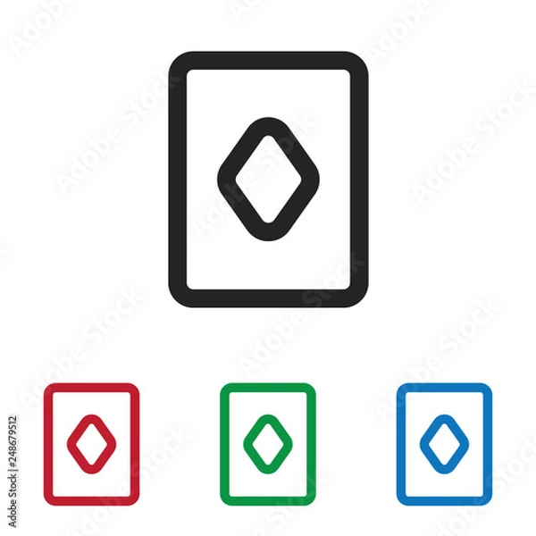 Fototapeta Diamond vector icon