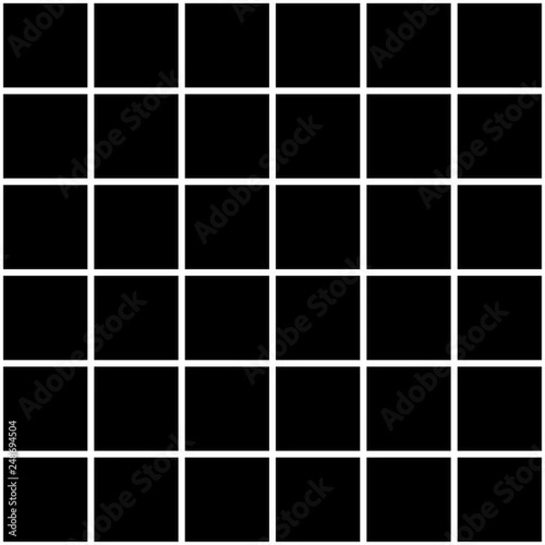 Fototapeta Seamless vector plaid, check pattern black and white. Design for wallpaper, fabric, textile, wrapping. Simple background