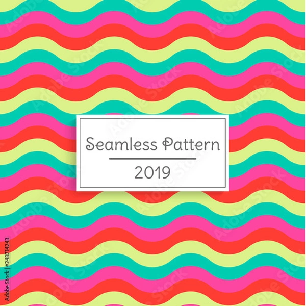 Obraz Minimal geometric vector seamless pattern. Abstract geometric background.