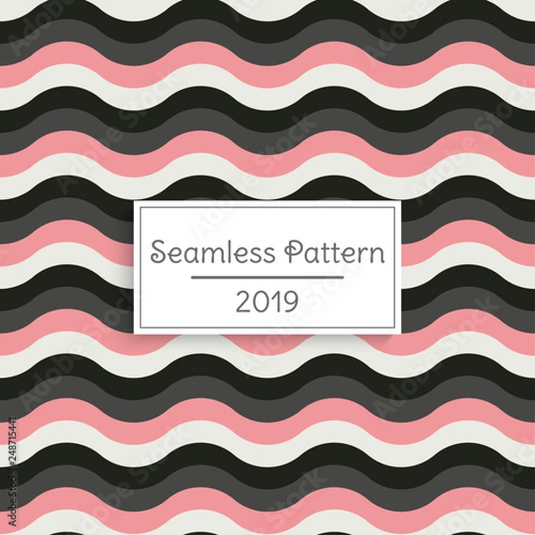 Obraz Minimal geometric vector seamless pattern. Abstract geometric background.