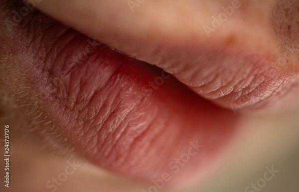 Obraz soft lips close up