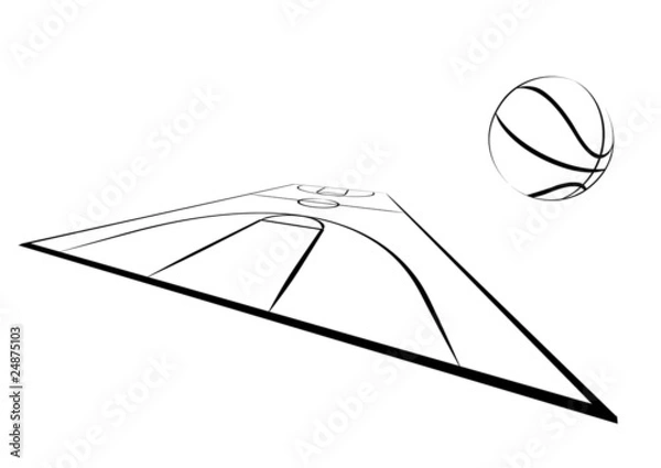 Obraz Basketball Field