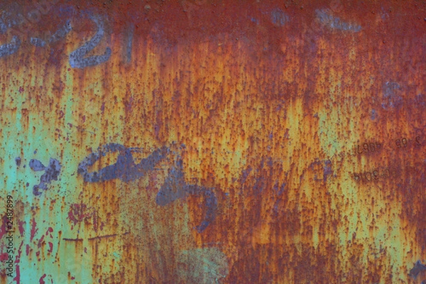 Fototapeta rusted metal 2