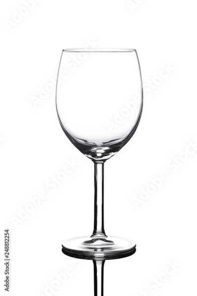 Fototapeta Empty glass for red wine