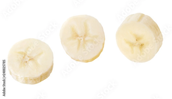 Obraz Bananenscheiben isoliert